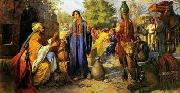 Arab or Arabic people and life. Orientalism oil paintings  245